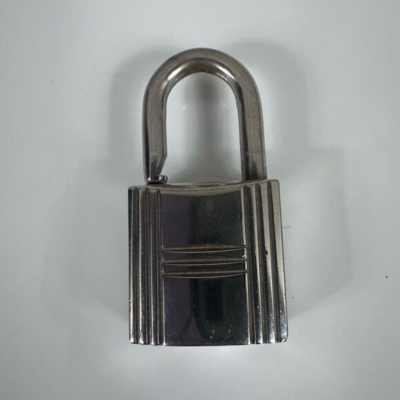 Hermes Silver Tone Cadena Padlock Charm (no key) - Picture 1 of 5